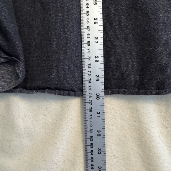 VANS Shirt Large Mens Blue Button Up Long Sleeve Chambray Cotton Classic Fit - Picture 7 of 7